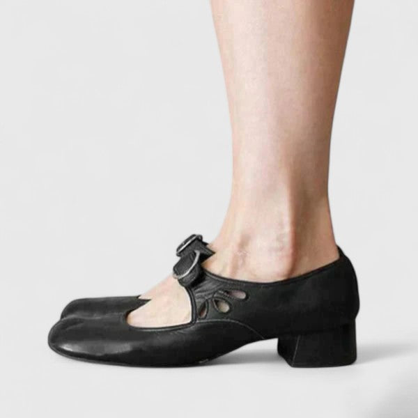 Léa | Retro Mary Janes med runt spänne