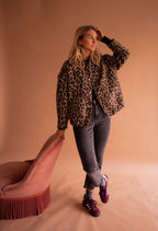 Charlene | Trendig leopardmönstrad jacka
