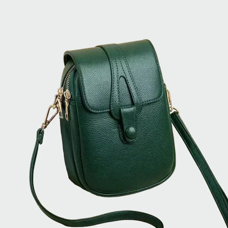 Elegant retroväska i skinn