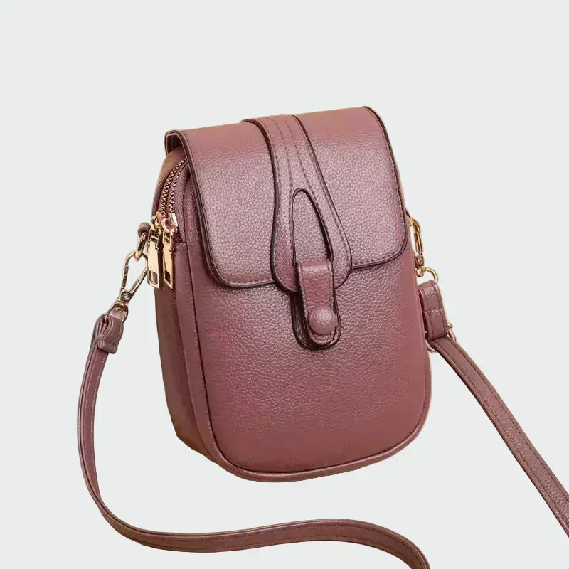 Elegant retroväska i skinn