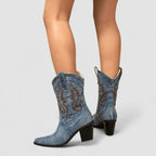 Selena | Ortopediska ankelboots i denim