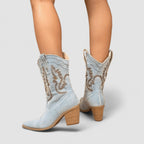 Selena | Ortopediska ankelboots i denim