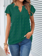 Kari | Elegant patchworkblus med volanger