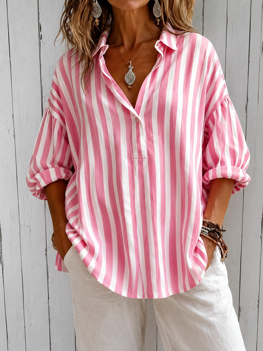 Martine | Sofistikerad blus med volanger