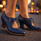 Sylvie | Retro pumps med snörning