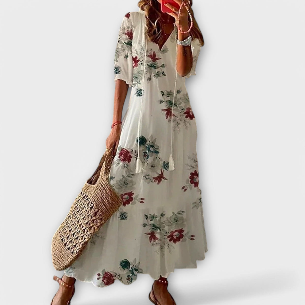 Betina – boho-maxiklänning