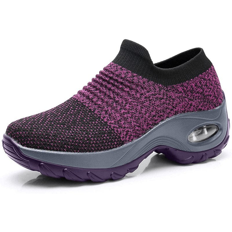 Olivia – Kvinnors Ortopediska Slip-On Sneakers med Luftkudde