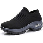 Olivia – Kvinnors Ortopediska Slip-On Sneakers med Luftkudde