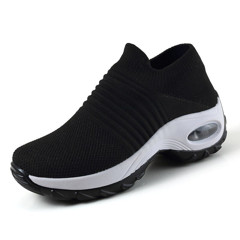 Olivia – Kvinnors Ortopediska Slip-On Sneakers med Luftkudde