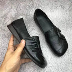 Isabelle | Mjuka läderloafers med rosett