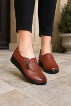 Nathalie | Loafers med dragkedja och mjuk sula